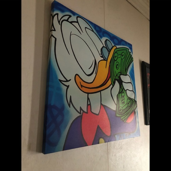 Scrooge Donald Duck Canvas - Picture 2 of 2